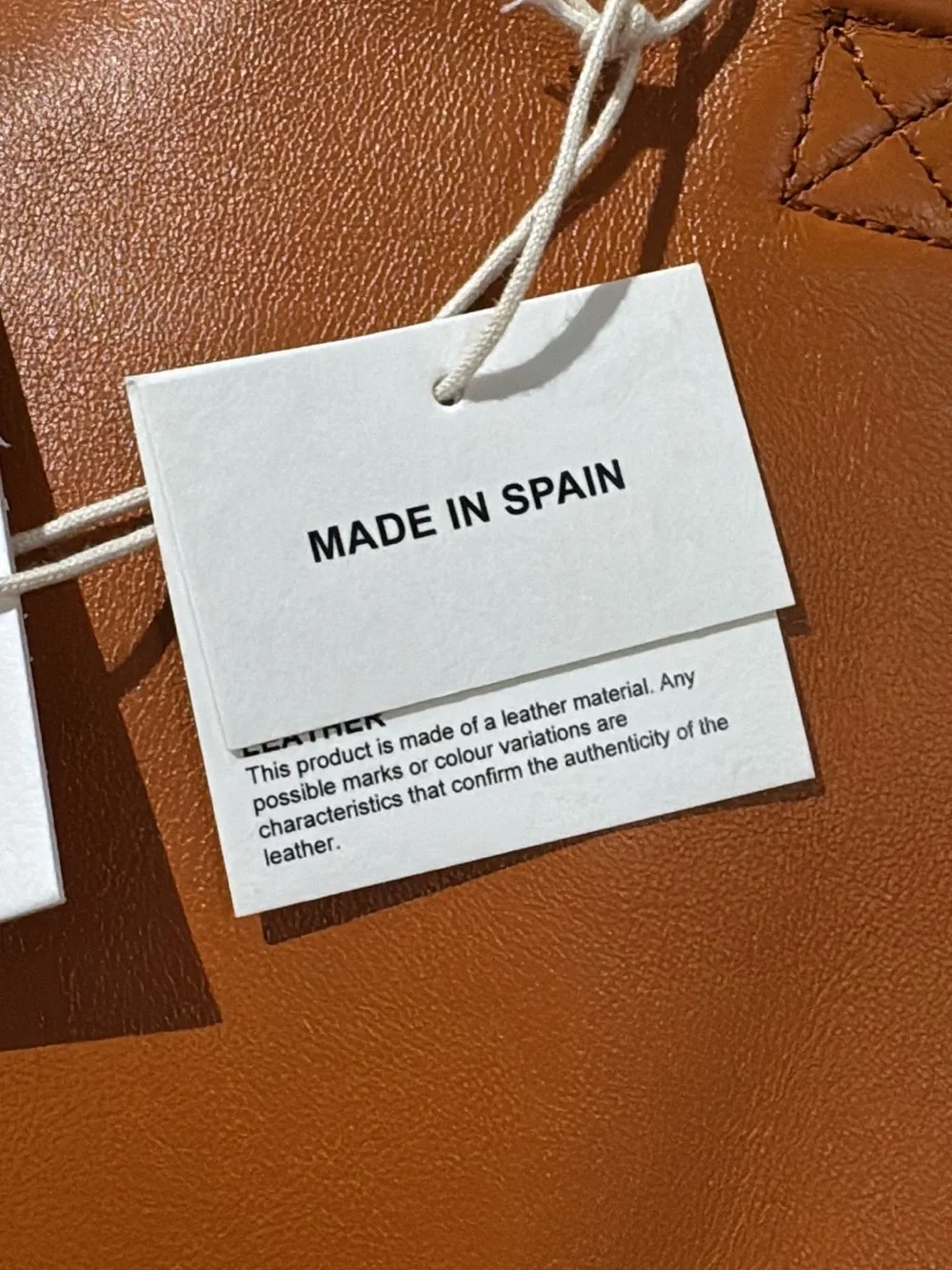 Zara ft Benito Antonio Bad Bunny  Leather Tote in Cognac Brown Limited Edition - Picture 6 of 11